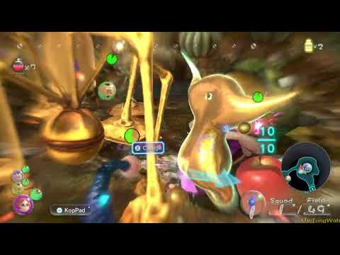 Pikmin 3 Deluxe Hack - Plasm Wraith Calls in Backup [True Final Bosses]