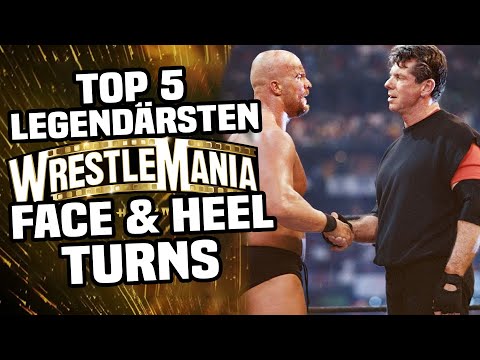Top 5 der legendärsten WrestleMania Heel & Face-Turns (Deutsch/German) || Paraflow