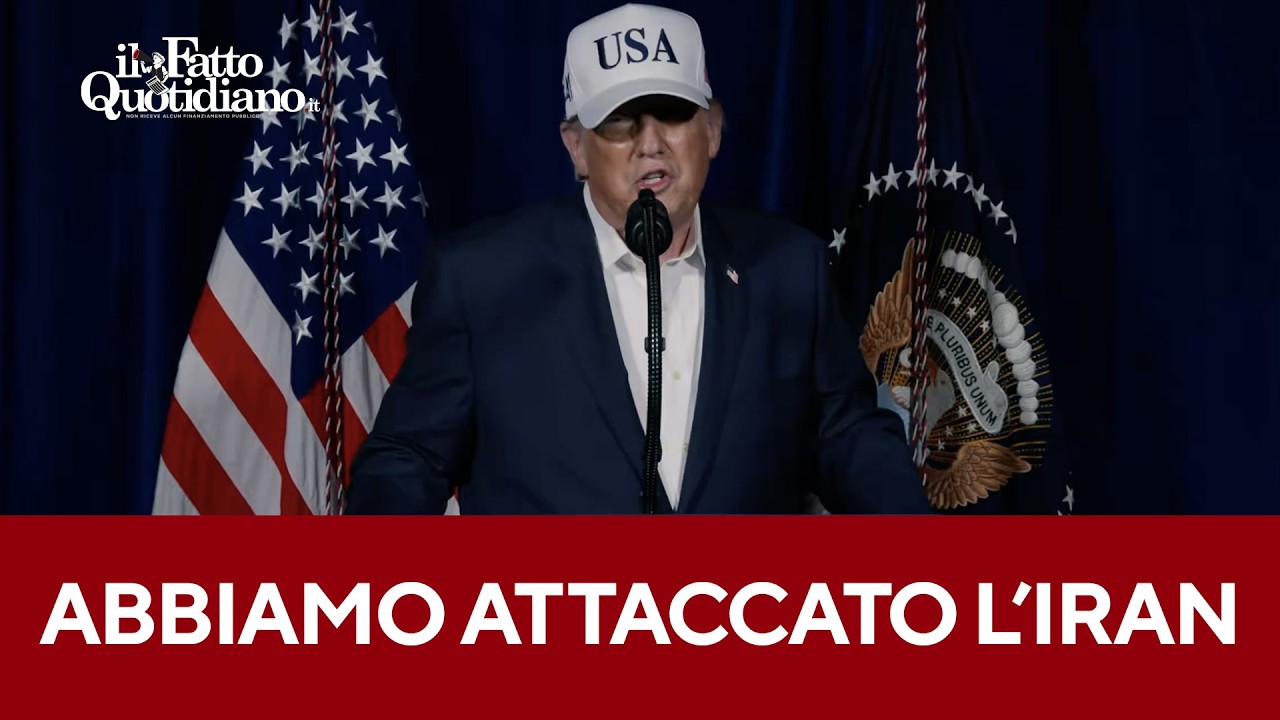 L'annuncio di Trump: "Abbiamo attaccato l'Iran. Non permetteremo che abbiano la bomba atomica"