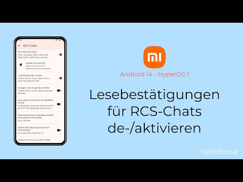 Lesebestätigungen für RCS-Chats aktivieren oder deaktivieren - Xiaomi [Android 14 - HyperOS 1]