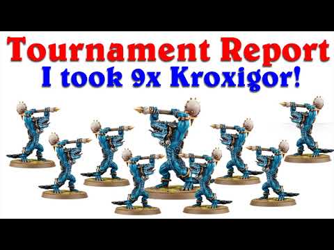 I took 9x Kroxigor to a warhammer tournament!