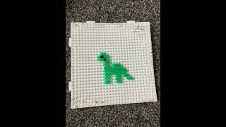 How to make perler bead dinosaur #dinosaur #perlerbeads