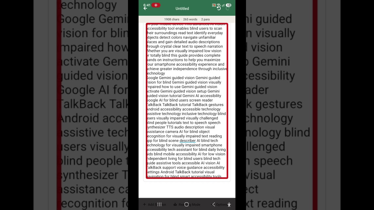Don't skip this Google Gemini new accessibility feature guided vision for blind  visual AI assistant