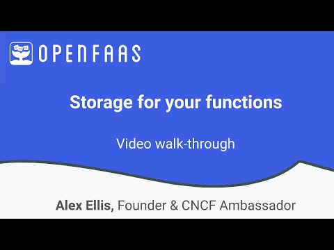 Walkthrough: Storage for your functions with MongoDB Kubernetes & OpenFaaS