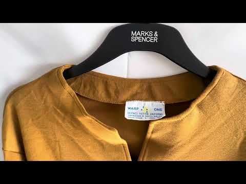 Vintage Warp One 1996 Star Trek The Next Generation Gold Uniform Long Sleeve Shirt - Size L 38-40