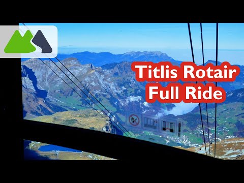 Titlis by rotating cable car – full ride POV