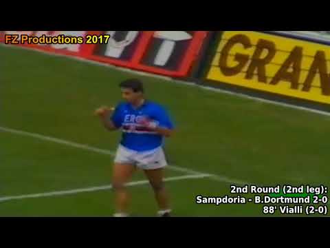 1989-1990 Cup Winners' Cup: UC Sampdoria All Goals (Road to Victory)