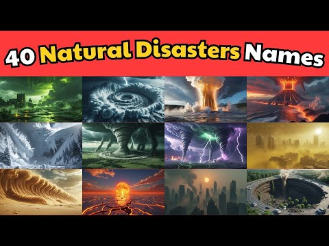 🌍 40 Disasters on Earth Explained for Kids | Learn English with Fun & Easy Disaster Lessons 🌪️🔥❄️