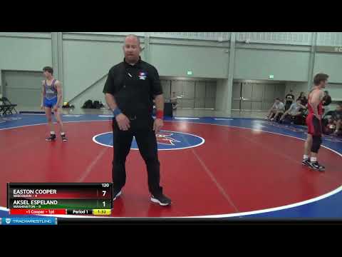 120 Lbs Placement Matches (8 Team) - Easton Cooper, Wisconsin Vs Aksel Espeland, Washington 1895