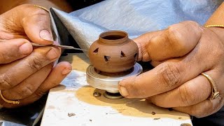 How To Make Creative Clay Diya At Home | Easy Clay Diya For Diwali | Making Diya On Pottery Wheel |