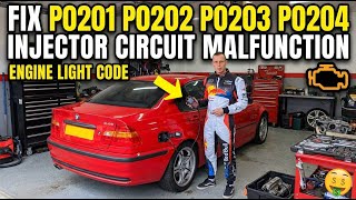 How to Fix P0201 P0202 P0203 P0204 Injector Circuit Malfunction | Engine Light Code