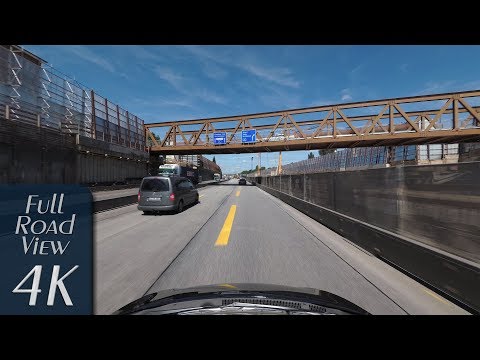 Hamburg, Germany: Autobahn A7 - Stellingen - Schnelsen - 4K (UHD/2160p/60p)