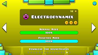 Geometry Dash Lite: Electrodynamix complete (all coins)