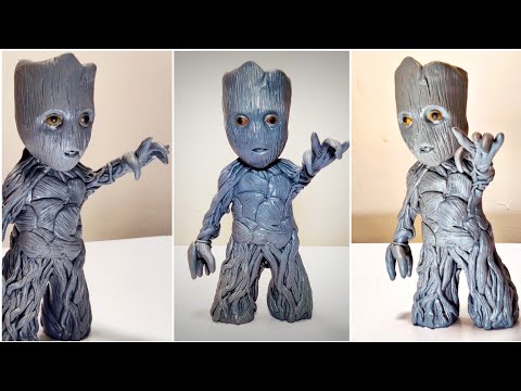 I Am Groot: How to Make a Miniature Baby Groot with Polymer Clay
