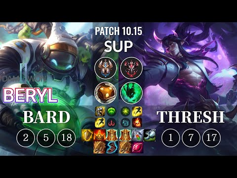 DWG BeryL Bard vs Thresh Sup - KR Patch 10.15