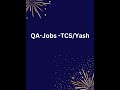 Software Testing Job In TCS YASH Technology 1 To 5 Years Automation Manual Tester 08 Oct 2023
