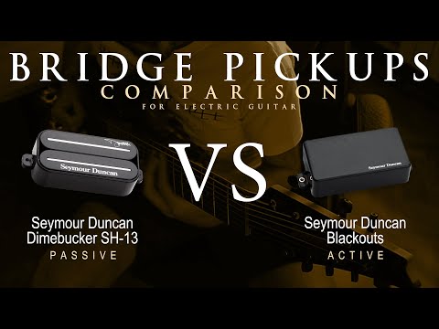 Seymour Duncan DIMEBUCKER SH-13 vs BLACKOUTS - Bridge Guitar Pickup Comparison Tone Demo