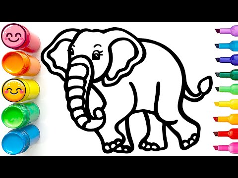How to Draw a Cute Elephant | Easy Step by Step Tutorial