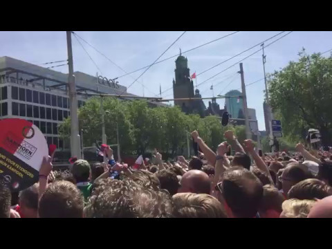 Huldiging Feyenoord, landskampioen 2016/2017 op 15 mei 2017