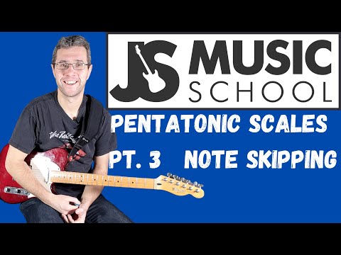 Create awesome riffs with the minor pentatonic scale - Part 3 - Note skipping