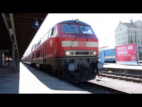 DB 218 406-7   Motor TB 11 Neubau  Abfahrt Bahnhof Lindau