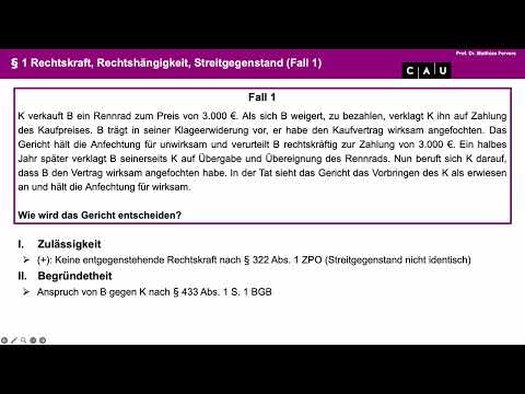 Vertiefung ZPO I – Folge 02 (Subjektive Grenzen der Rechtskraft)