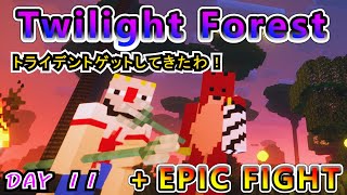 【黄昏の森】圧倒的武術で森を攻略する男たち DAY11【マインクラフト】