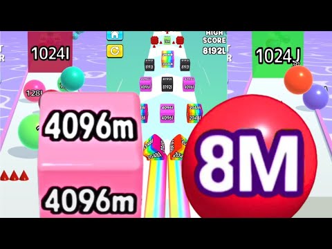 New Score: Bounce Merge 3D 8M | 1T-Jelly Run 2048,Jelly Race,Jelly Merge| Ball Run 2048 Infinity