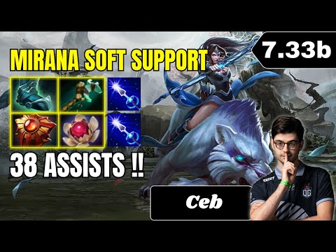 PATCH 7.33b - Ceb Mirana 35 ASSISTS !! Soft Support Gameplay - Dota 2 Full Match Gameplay