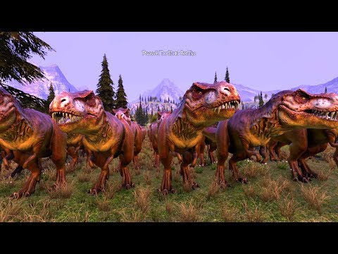 UEBS - 10 000 spartans vs 500 T rex - Ultimate Epic Battle Simulator