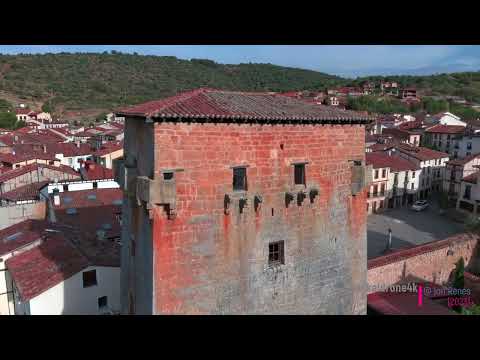Vista aérea del Torreón de Doña Hurraca con dron