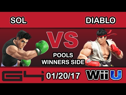 Genesis 4 - Noble | Sol (Little Mac) Vs. MCF | Diablo (Ryu) Pools Winners Side - Smash Wii U
