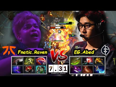 Abed Shadow Fiend vs Raven Lone Durid - New Patch 7.31 EPICGAME  Dota 2