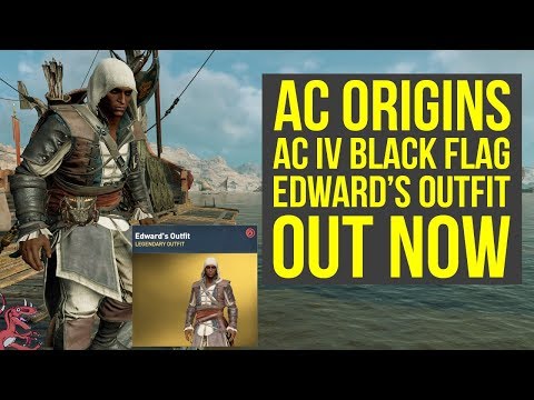 Assassin's Creed Origins Outfits NEW AC IV Black Flag Outfit OUT NOW (AC origins Outfits) Video