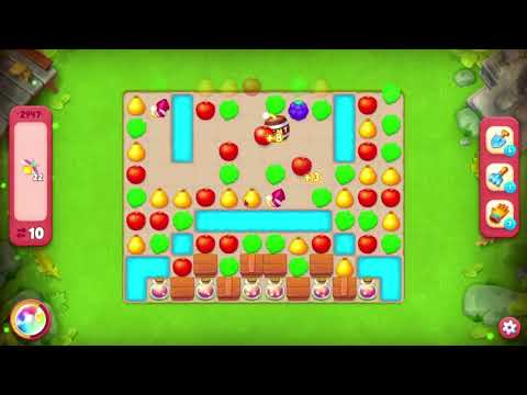GardenScapes hard level 2947 23 moves no boosters