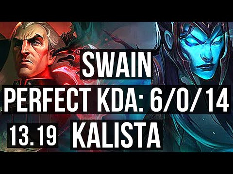 SWAIN & Bard vs KALISTA & Nautilus (ADC) | 6/0/14, 600+ games, Dominating | KR Grandmaster | 13.19