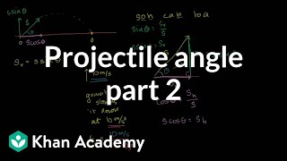 Optimal angle for a projectile part 2 - Hangtime