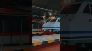 Download lagu KA Gajahwong Langka Nih! Ditarik CC203 Garis Biru WNB & CC201 Sekaligus! 😲 #shorts #keretaapi mp3