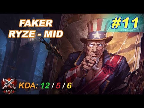 SKT T1 Faker Ryze vs Crown Aurelion Sol - 12 5 6 KR LOL Highlights