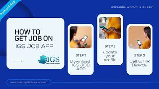 Download lagu start searching jobs With IGS JOBS APP #jobs #jobsearch #recruitment  Call to company HR Directly mp3