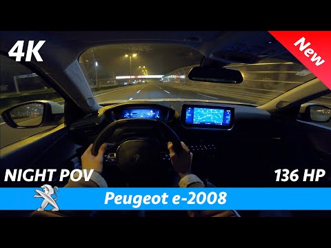Peugeot e-2008 Allure 2021 - Night POV Test drive in 4K