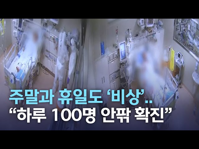 주말과 휴일도 '비상'..하루 100명 안팎 확진