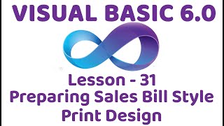 Visual Basic 6.0 | Preparing sales bill style print design