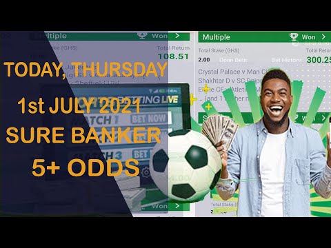 Football predictions today. SURE BANKER AND 8+ODDS with booking code