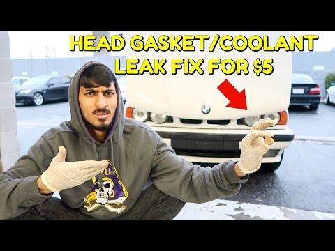 FIX YOUR HEAD GASKET/COOLANT LEAK FOR $5!!