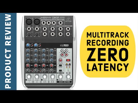 Behringer Xenyx Q802USB - Multitrack Recording with Zero Latency in Detail