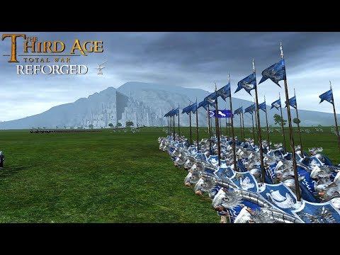 MEN VS ELVES ON THE PELENNOR FIELDS (Field Battle) - Third Age: Total War (Reforged)