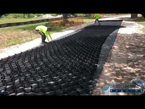 BaseCore geo ground grid panel installation