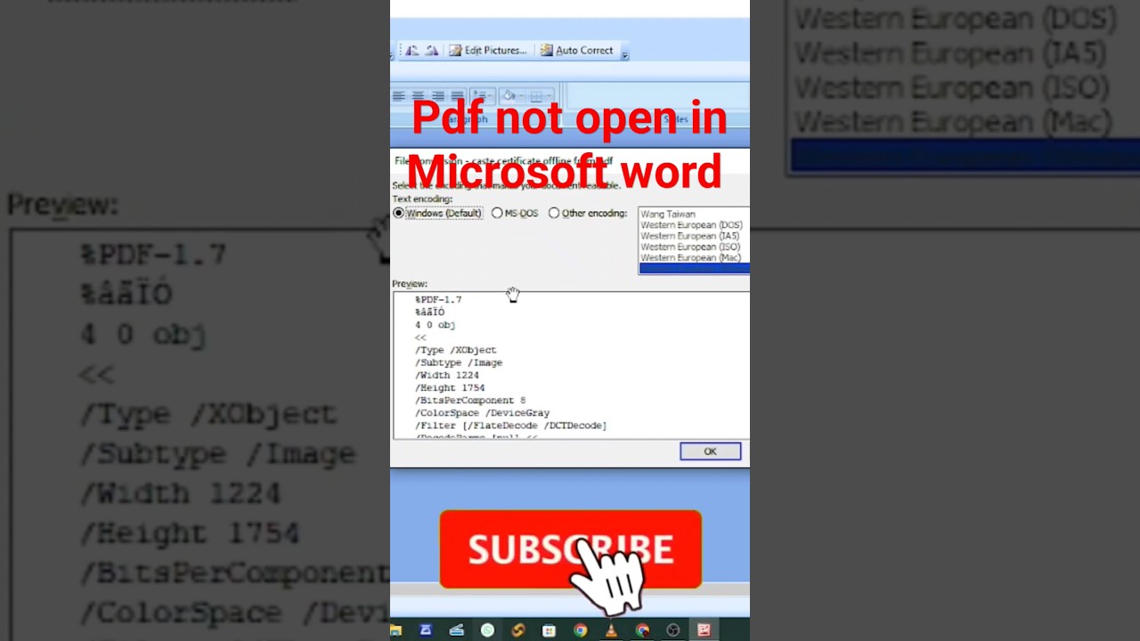 pdf not opening in microsoft word|file conversion problem in microsoft word#pdfnotopeninmsword