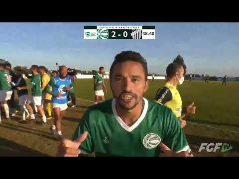GAÚCHO 2X0 SANTA CRUZ - SEGUNDA DIVISÃO GAÚCHA - FINAL - JOGO DE IDA - GOLS